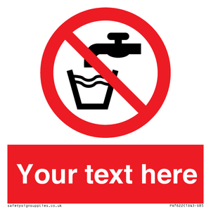 Custom prohibition not drinking water